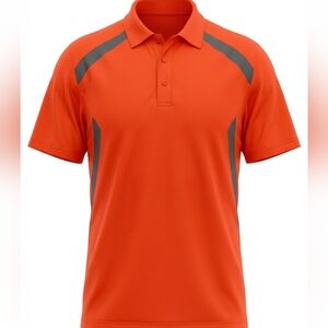 PGA Tour Men's Polo in Red with Gray Details Size XLT